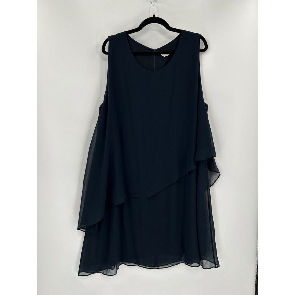 Soft Surroundings Womens Size 1X Ocean Drive Black Dress New $130